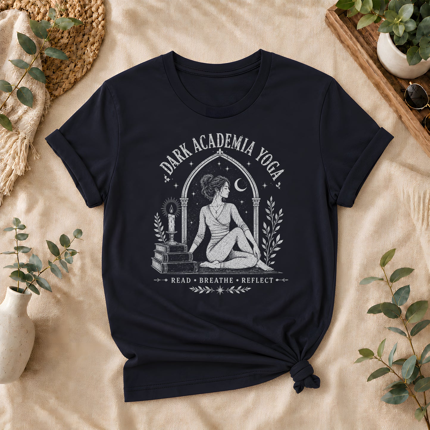 Dark Academia Yoga Graphic Tee