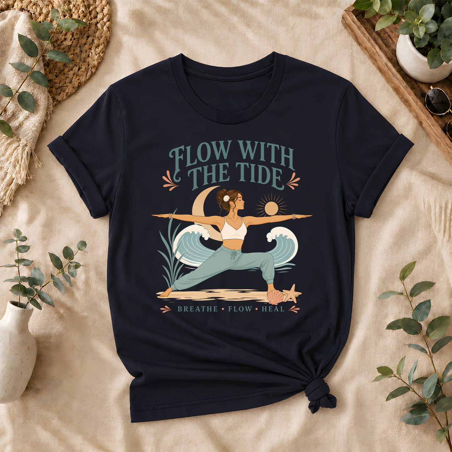 Coastal Balance Yoga Tee