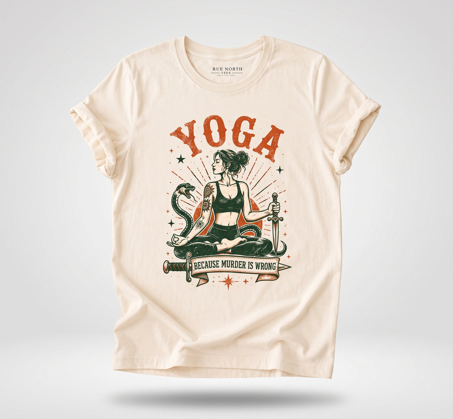 Yoga Is Better Than Murder Vintage Tee