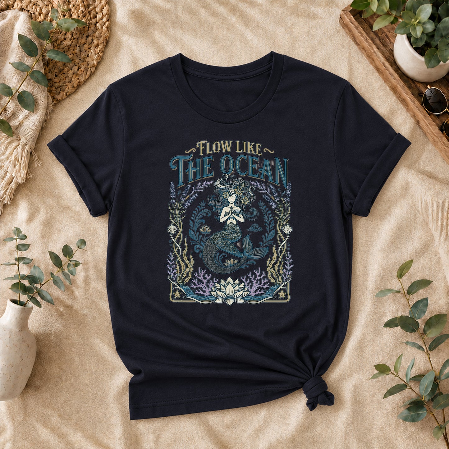 Ocean Flow Mermaid Tee