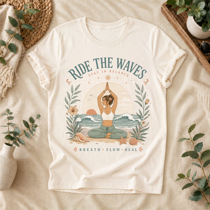 Ride The Waves Yoga Graphic Tee