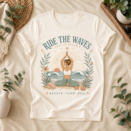 Ride The Waves Yoga Graphic Tee
