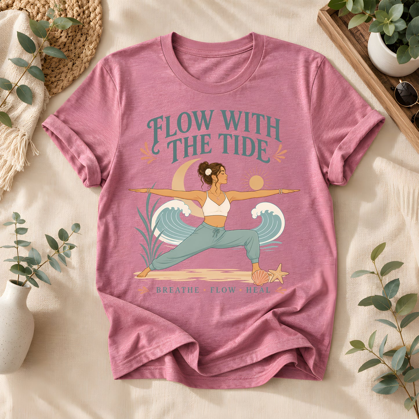 Coastal Balance Yoga Tee