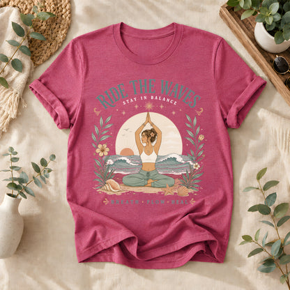 Ride The Waves Yoga Graphic Tee