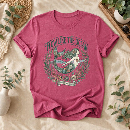 Flow Like the Ocean Mermaid Tee