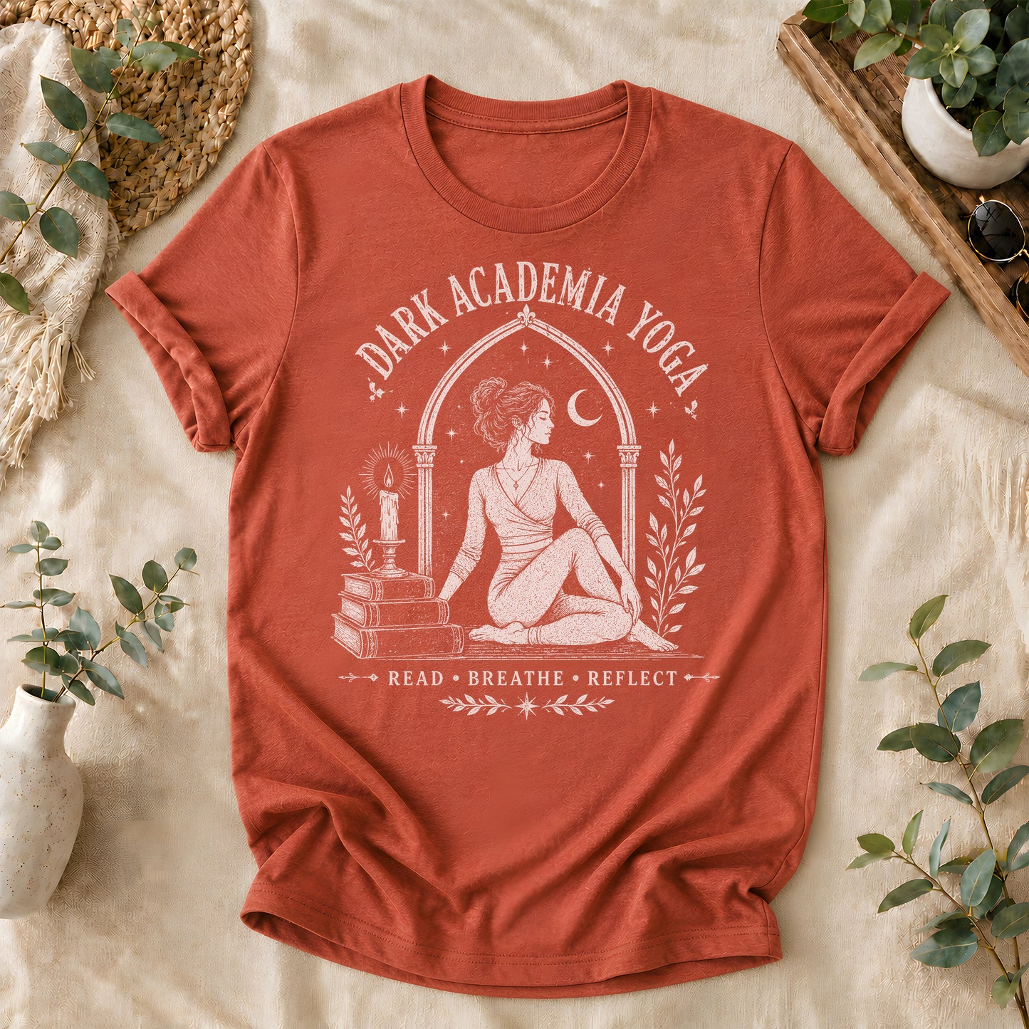 Dark Academia Yoga Graphic Tee