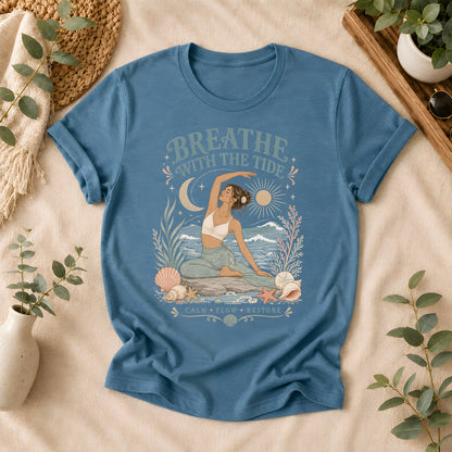 Coastal Calm Yoga T-Shirt