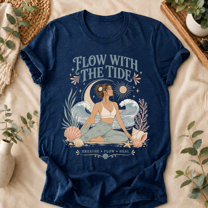 Mindful Waves Yoga Shirt