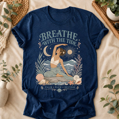 Coastal Calm Yoga T-Shirt
