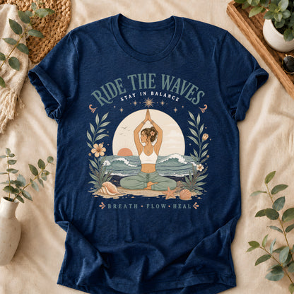 Ride The Waves Yoga Graphic Tee