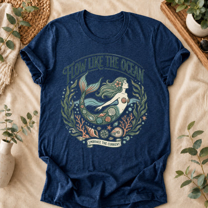 Flow Like the Ocean Mermaid Tee