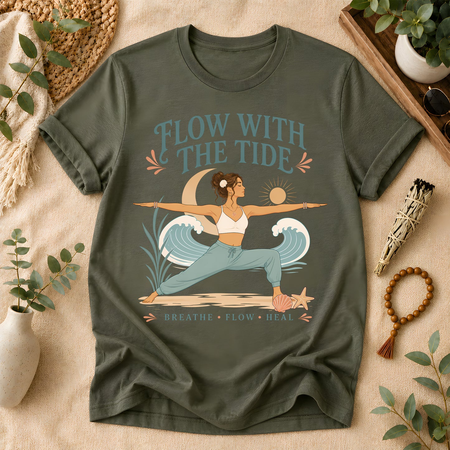Coastal Balance Yoga Tee