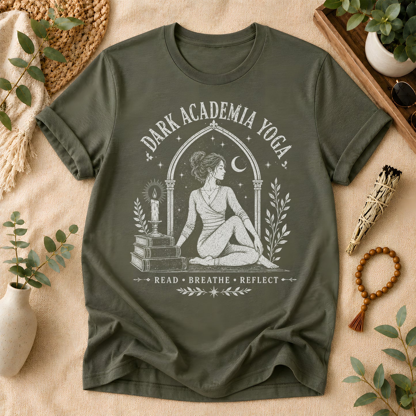 Dark Academia Yoga Graphic Tee