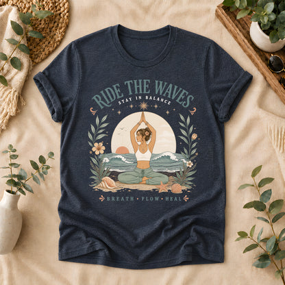 Ride The Waves Yoga Graphic Tee