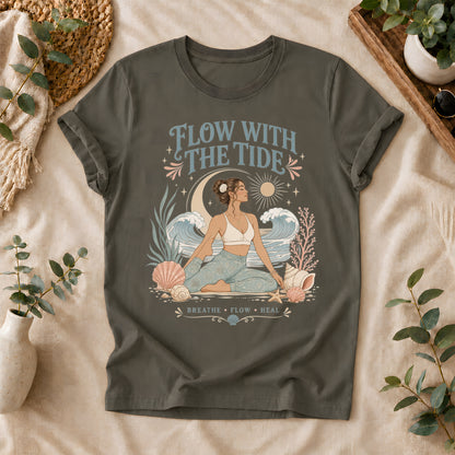 Mindful Waves Yoga Shirt