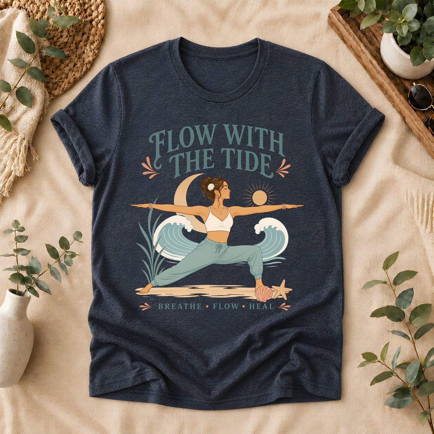 Coastal Balance Yoga Tee