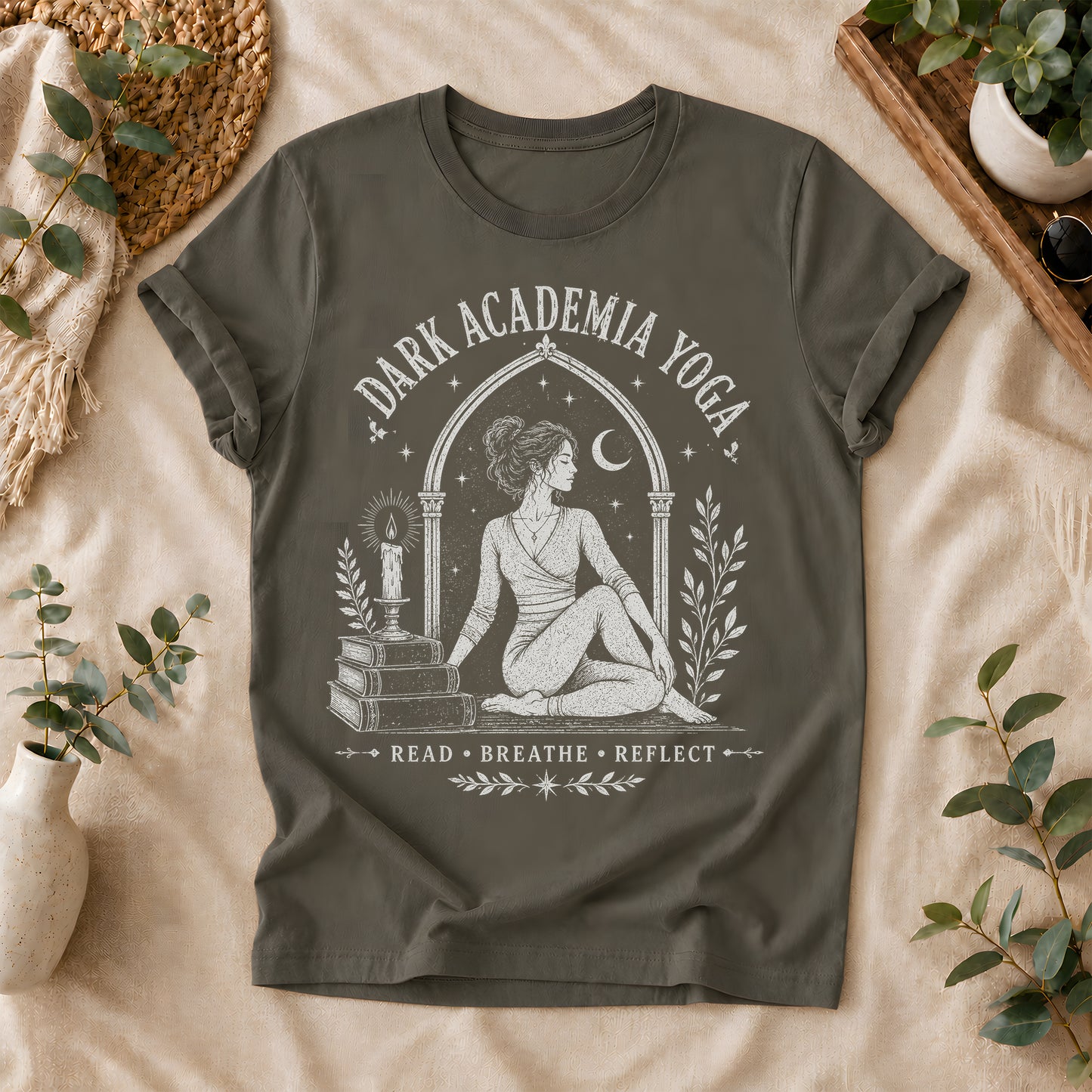 Dark Academia Yoga Graphic Tee