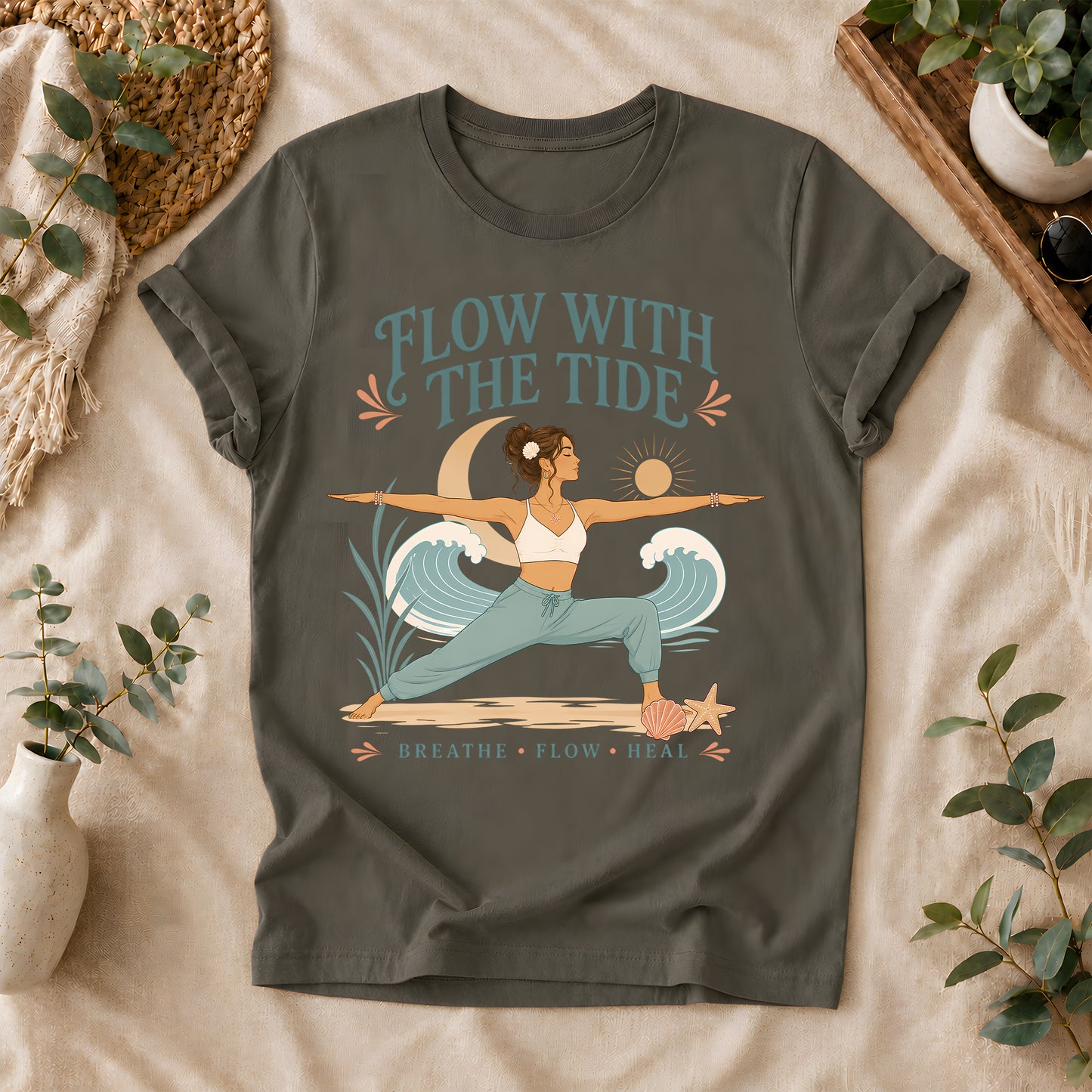 Coastal Balance Yoga Tee