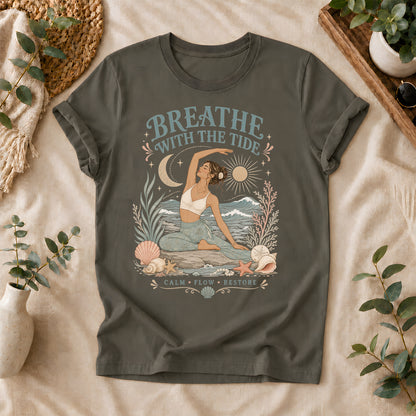 Coastal Calm Yoga T-Shirt