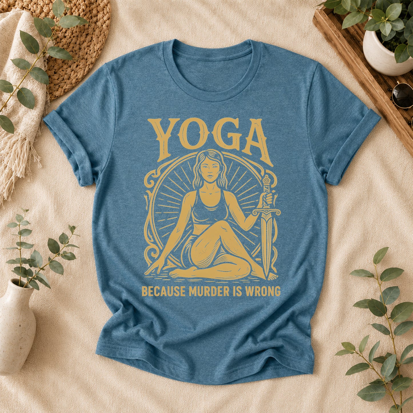Yoga Because Murder Is Wrong Tee