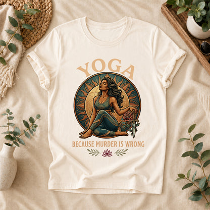 Funny Yoga Warrior Graphic Tee