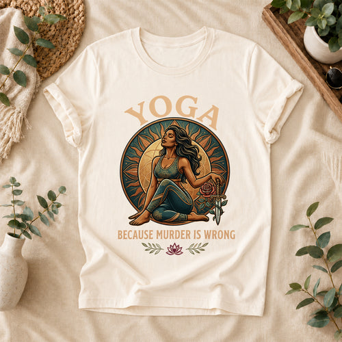 Funny Yoga Warrior Graphic Tee