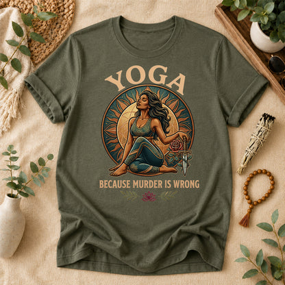 Funny Yoga Warrior Graphic Tee