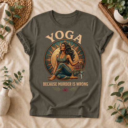 Funny Yoga Warrior Graphic Tee
