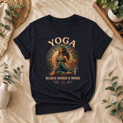 Funny Yoga Warrior Graphic Tee