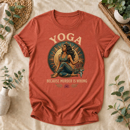 Funny Yoga Warrior Graphic Tee