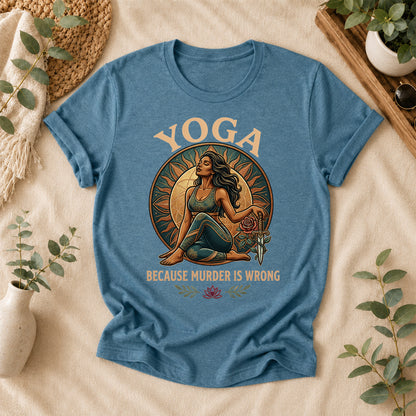 Funny Yoga Warrior Graphic Tee