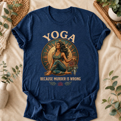 Funny Yoga Warrior Graphic Tee