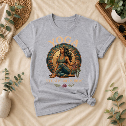 Funny Yoga Warrior Graphic Tee