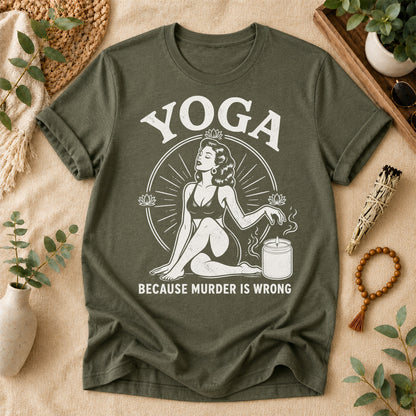 Funny Yoga Vintage Graphic Tee