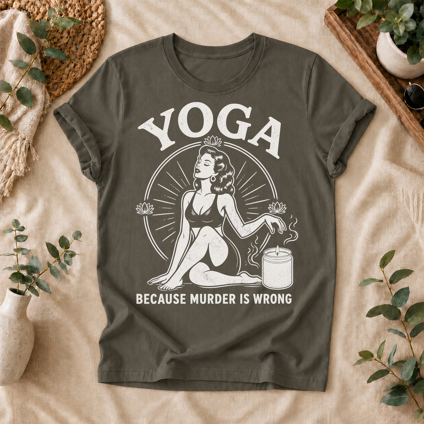 Funny Yoga Vintage Graphic Tee