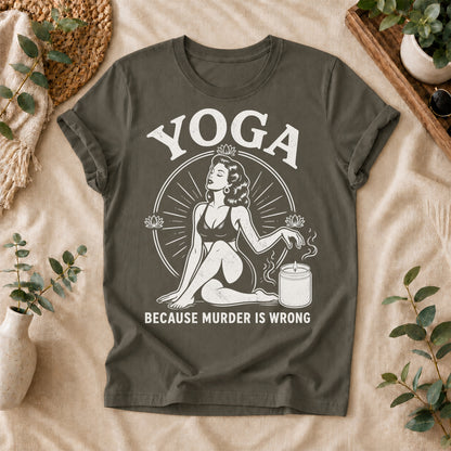 Funny Yoga Vintage Graphic Tee