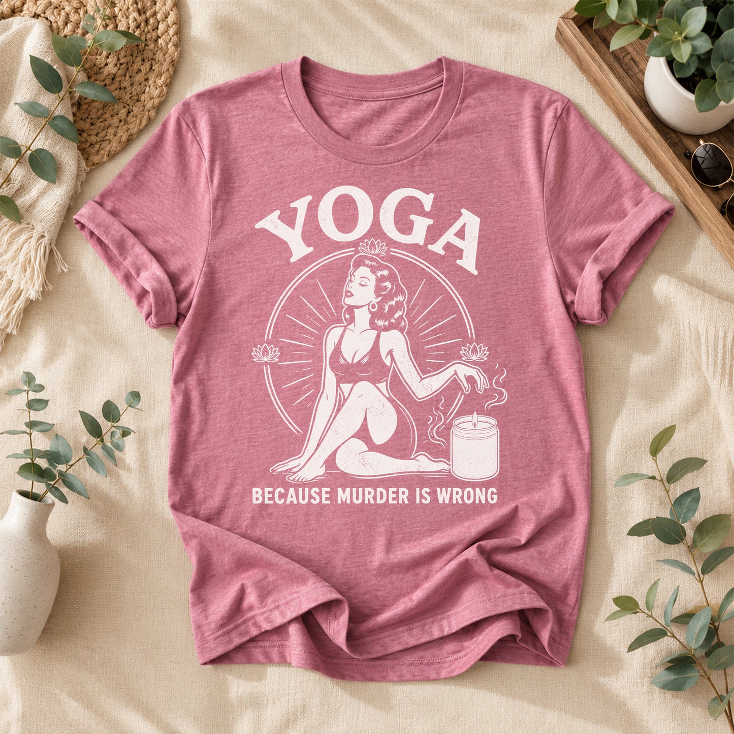 Funny Yoga Vintage Graphic Tee