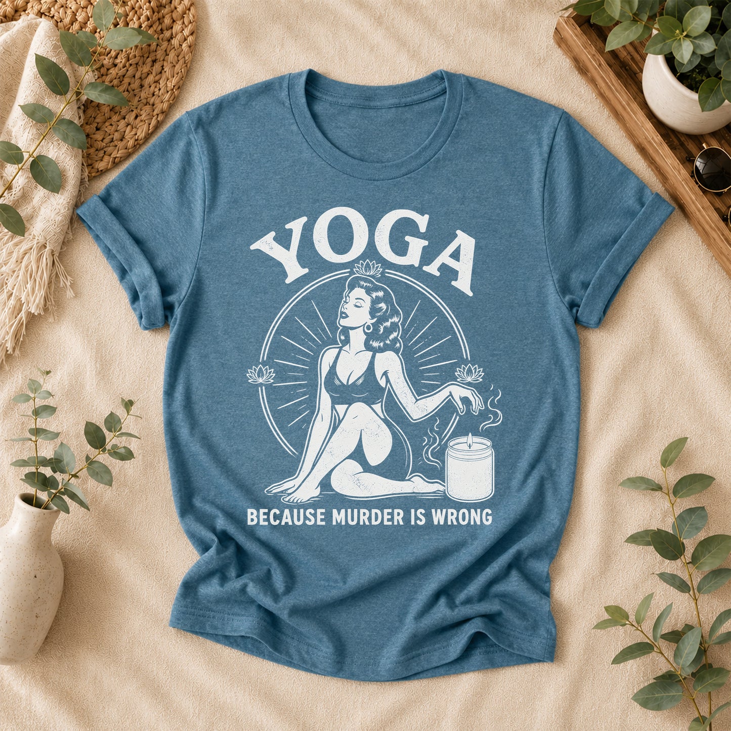 Funny Yoga Vintage Graphic Tee