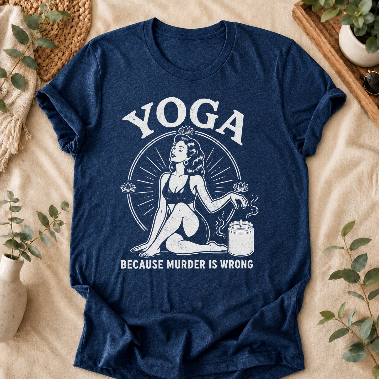 Funny Yoga Vintage Graphic Tee