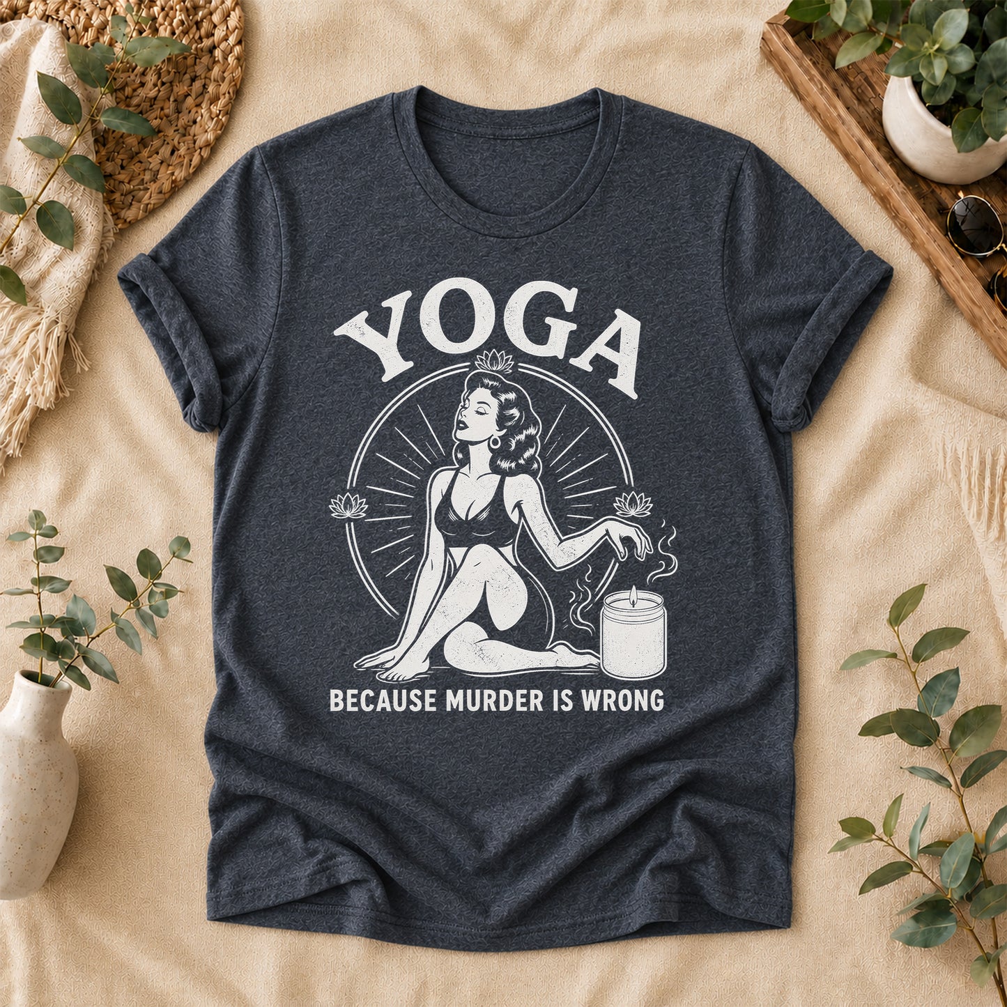 Funny Yoga Vintage Graphic Tee