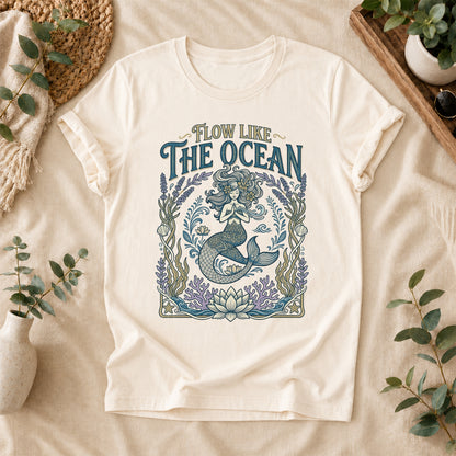 Ocean Flow Mermaid Tee