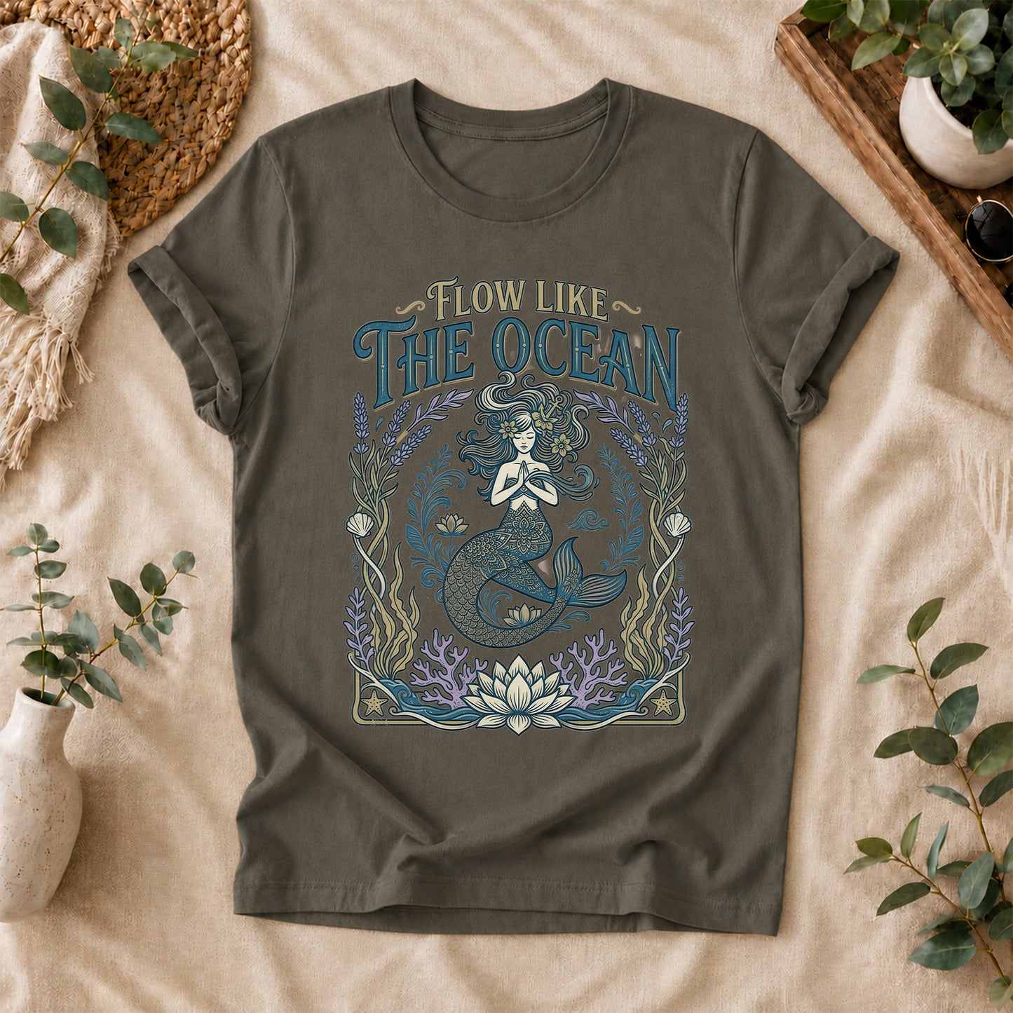 Ocean Flow Mermaid Tee