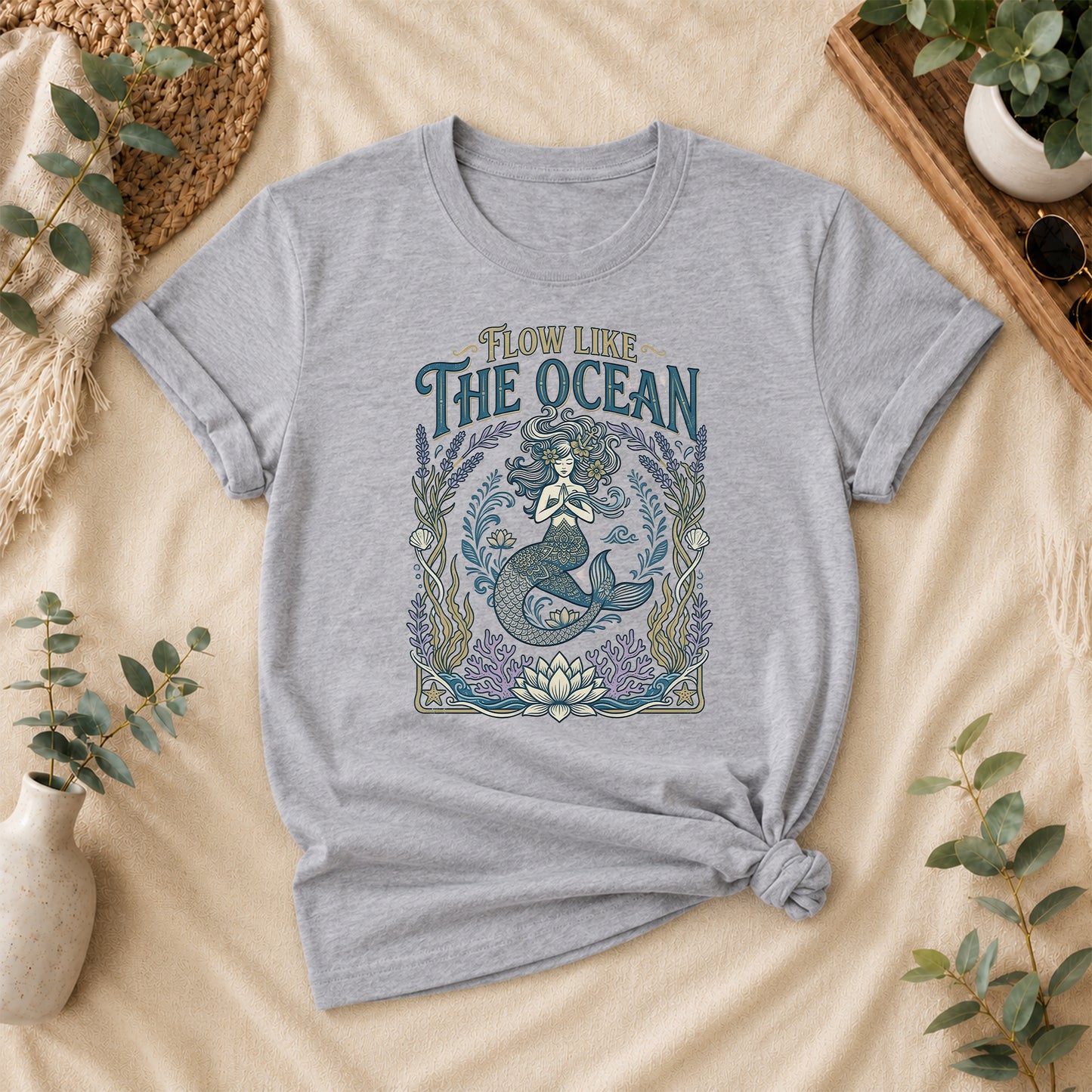 Ocean Flow Mermaid Tee