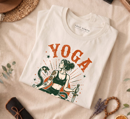Yoga Is Better Than Murder Vintage Tee