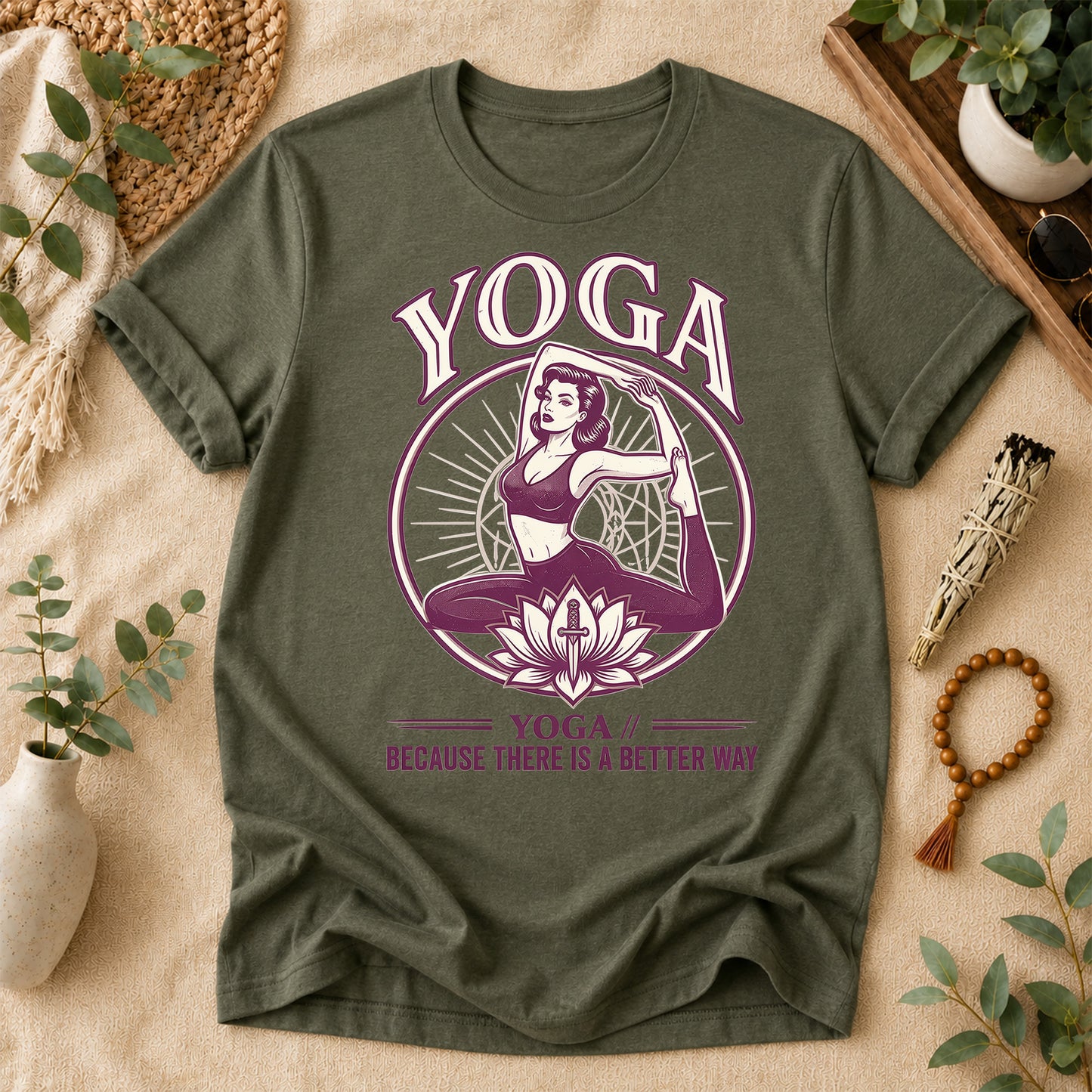 Yoga There Is a Better Way Tee
